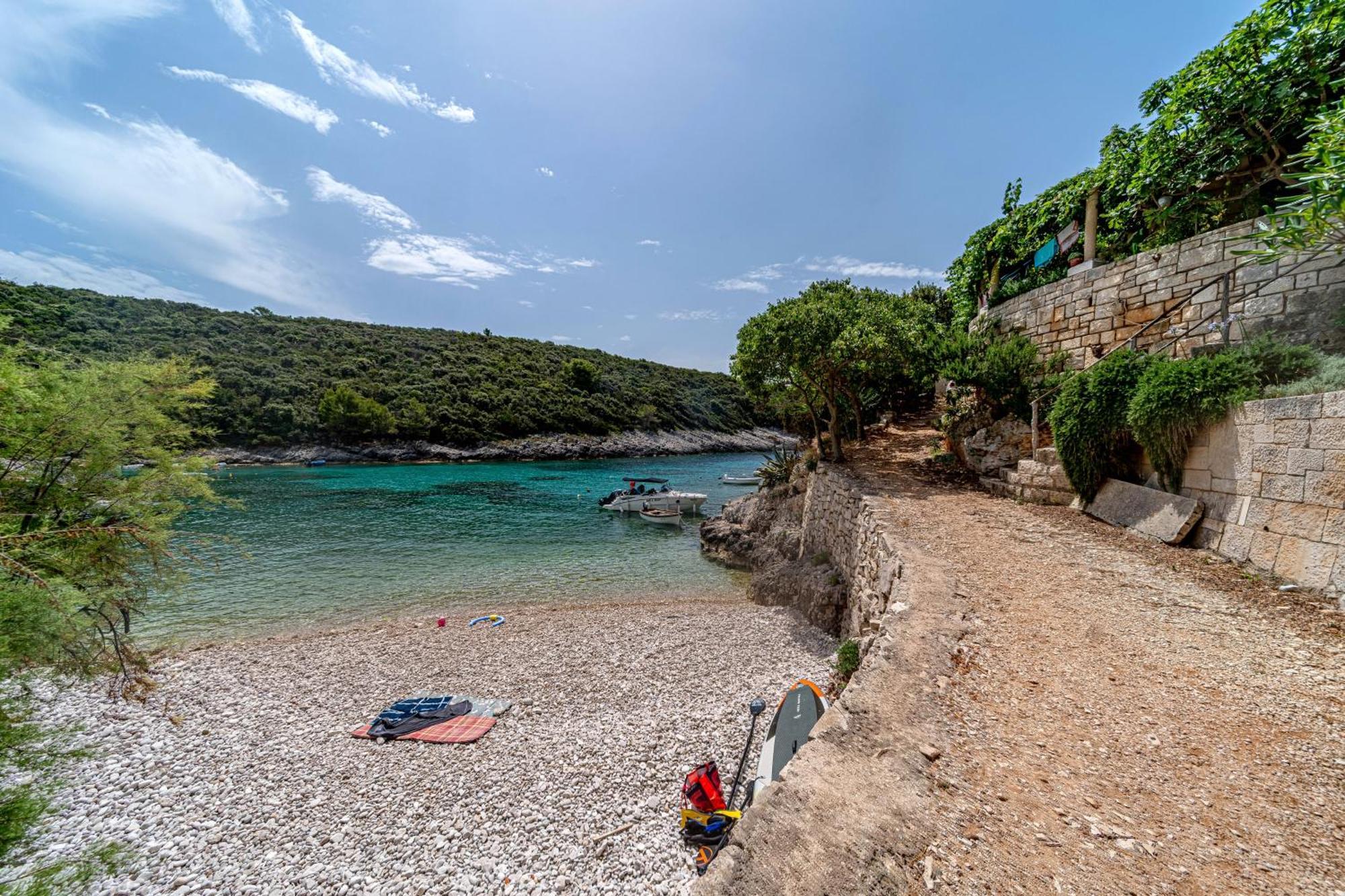 Seaside House For Families With Children Cove Rasohatica, Korcula - 4386 Lumbarda Dış mekan fotoğraf